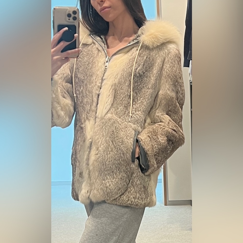 Real Rabbit Fur Coat - Picture 9 of 12
